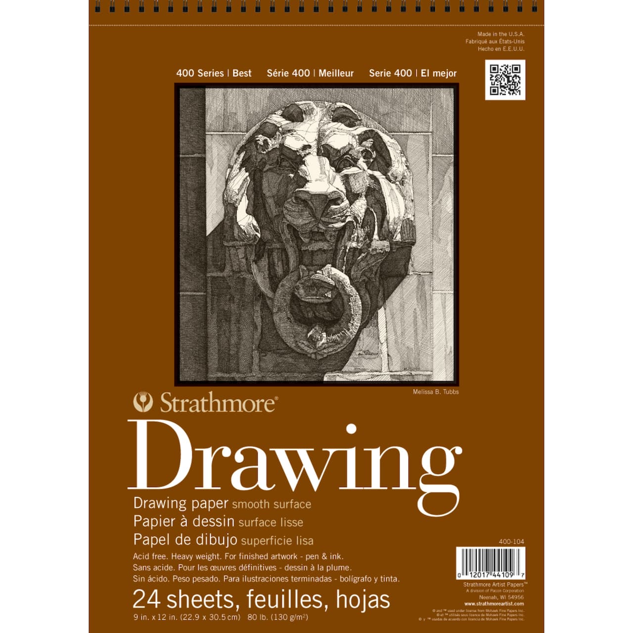 Strathmore® 400 Series Smooth Surface Drawing Paper Pad